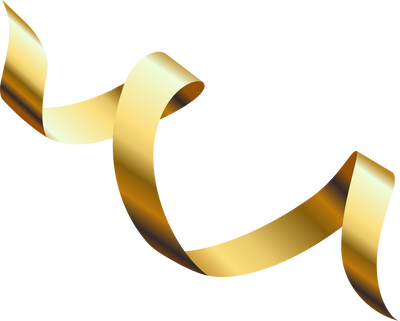 luxury spiral golden ribbon